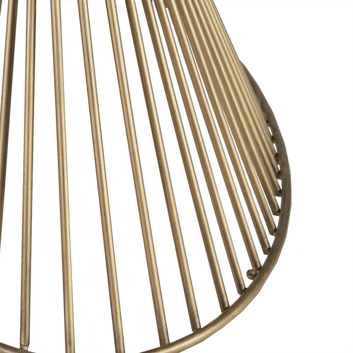 Buy farmhouse furniture Mid-Century Modern Oval Dining Table - Seats 6, Golden Bronze Top with Antique Bronze Wire Frame - Modern Cottage Farmhouse Furniture