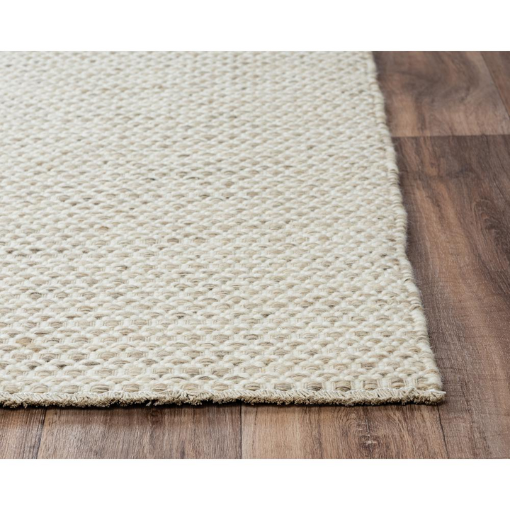 Buy farmhouse furniture Extra Large Modern Farmhouse Hand Woven Loop Pile Wool Rug, 8&