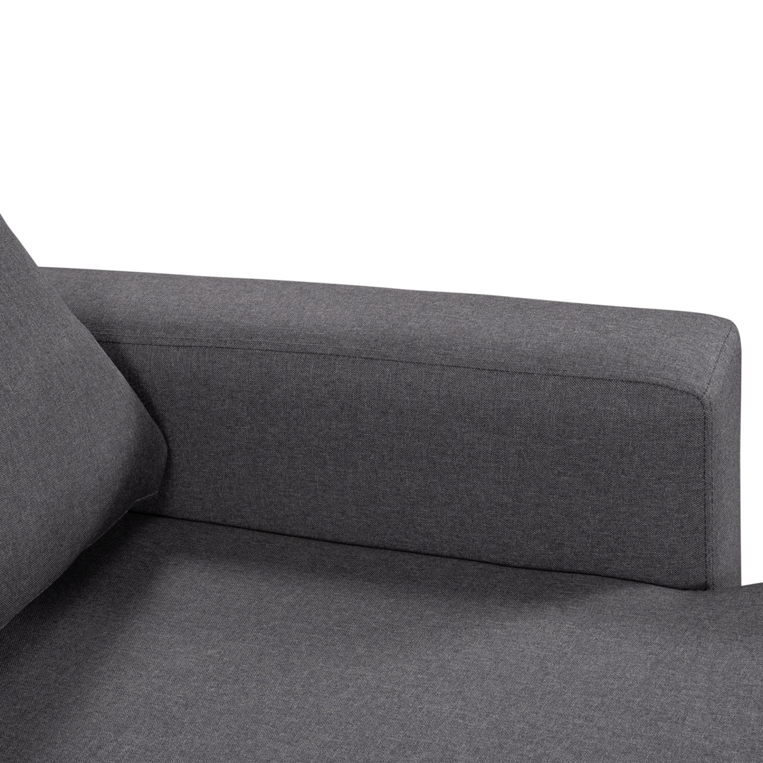 Buy farmhouse furniture Le Céleste | Upholstery Sleeper Sectional Sofa Grey with Storage Space, 2 Tossing Cushions - Modern Cottage Farmhouse Furniture