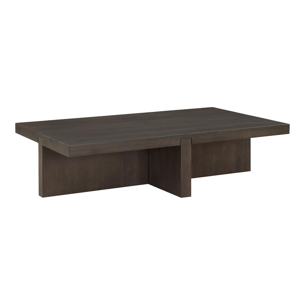 Buy farmhouse furniture Folke Mediterranean Farmhouse Rectangular Coffee Table Dark Brown - Modern Cottage Farmhouse Furniture