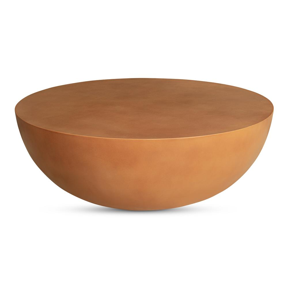 Buy farmhouse furniture Large Terracotta Terrazzo Mediterranean Minimalist Coffee Table - Modern Cottage Farmhouse Furniture