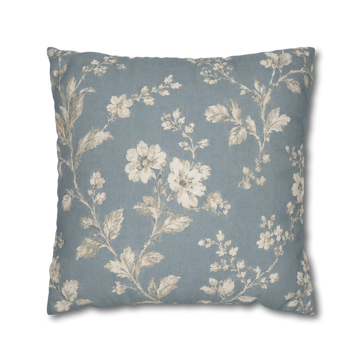 Blue Cottage Square Pillowcase By Artisan Blooms