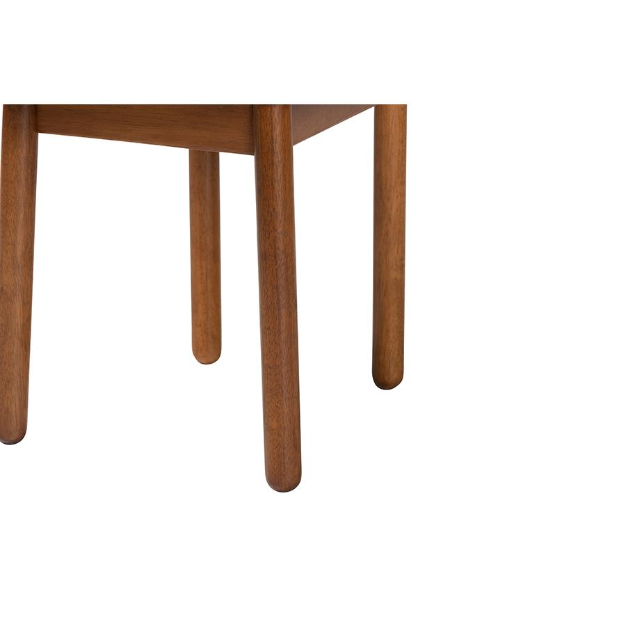 Buy farmhouse furniture Walnut Brown Finished Wood 2-Piece Dining Chair Set - Modern Cottage Farmhouse Furniture
