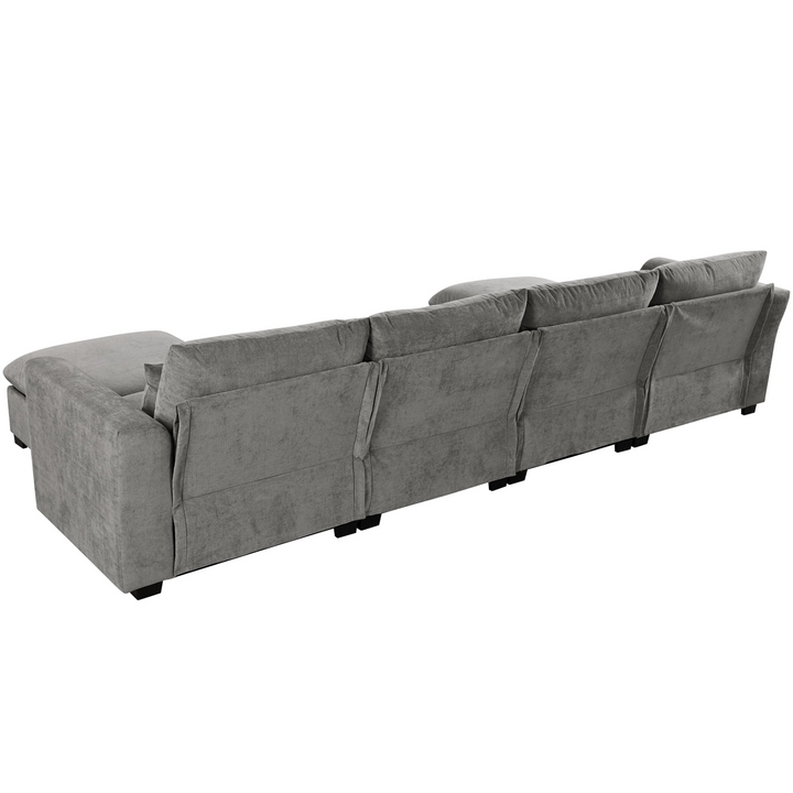 Buy farmhouse furniture Bluebell Cottage • Blue U-shaped American Farmhouse Style Sofa Couch Sectional Daybed - Modern Cottage Farmhouse Furniture