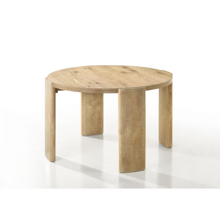 Buy farmhouse furniture Bowen Oak Finish 47" Round Dining Table - Modern Cottage Farmhouse Furniture