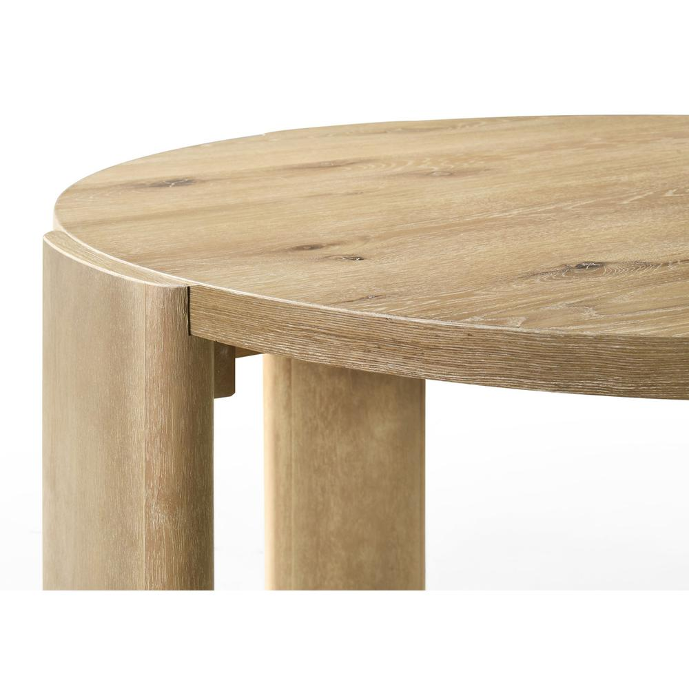 Buy farmhouse furniture Bowen Oak Finish 47" Round Dining Table - Modern Cottage Farmhouse Furniture