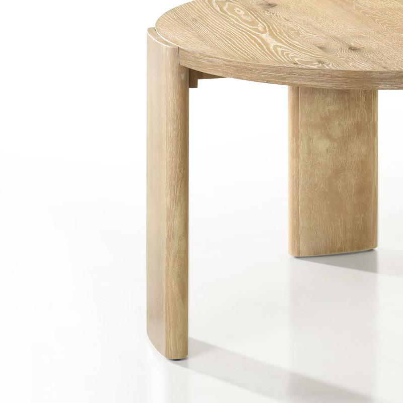 Buy farmhouse furniture Bowen Oak Finish 47" Round Dining Table - Modern Cottage Farmhouse Furniture
