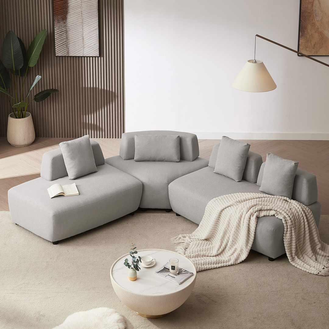 Buy farmhouse furniture Le Verona | Modern Modular Luxury Grey Italian Contemporary Sofa Sectional - Modern Cottage Farmhouse Furniture