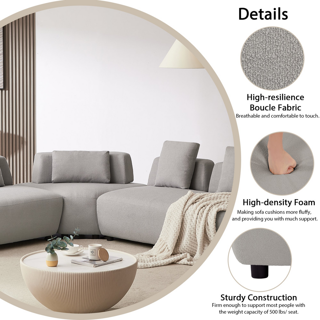 Buy farmhouse furniture Le Verona | Modern Modular Luxury Grey Italian Contemporary Sofa Sectional - Modern Cottage Farmhouse Furniture