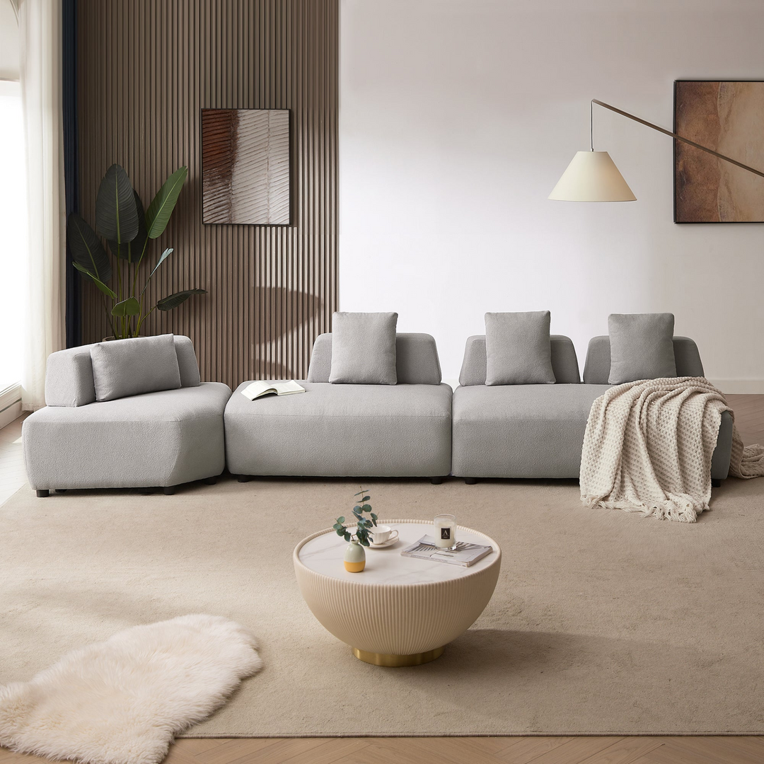 Buy farmhouse furniture Le Verona | Modern Modular Luxury Grey Italian Contemporary Sofa Sectional - Modern Cottage Farmhouse Furniture