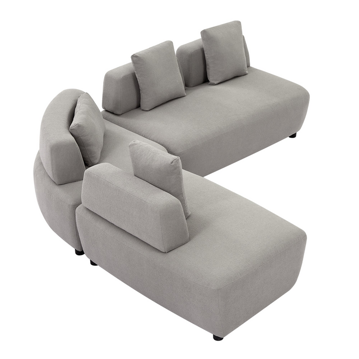 Buy farmhouse furniture Le Verona | Modern Modular Luxury Grey Italian Contemporary Sofa Sectional - Modern Cottage Farmhouse Furniture