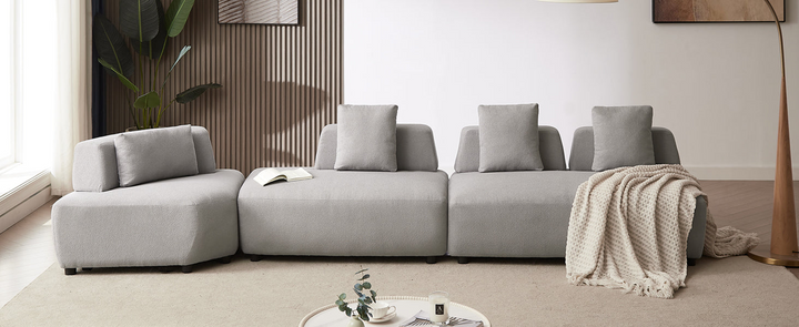 Buy farmhouse furniture Le Verona | Modern Modular Luxury Grey Italian Contemporary Sofa Sectional - Modern Cottage Farmhouse Furniture