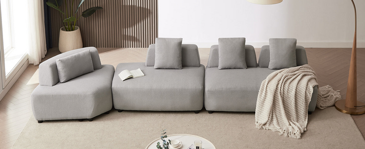 Buy farmhouse furniture Le Verona | Modern Modular Luxury Grey Italian Contemporary Sofa Sectional - Modern Cottage Farmhouse Furniture