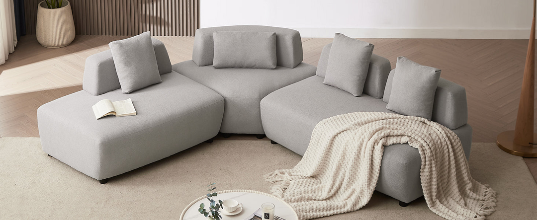 Buy farmhouse furniture Le Verona | Modern Modular Luxury Grey Italian Contemporary Sofa Sectional - Modern Cottage Farmhouse Furniture