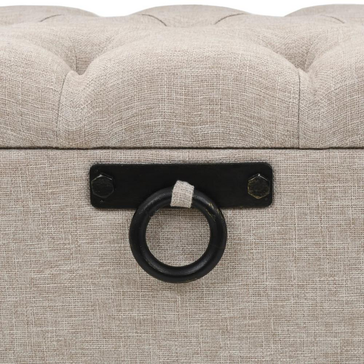 Buy farmhouse furniture Storage Bench Cream Engineered wood 43.3 inches Storage Bench - Modern Cottage Farmhouse Furniture