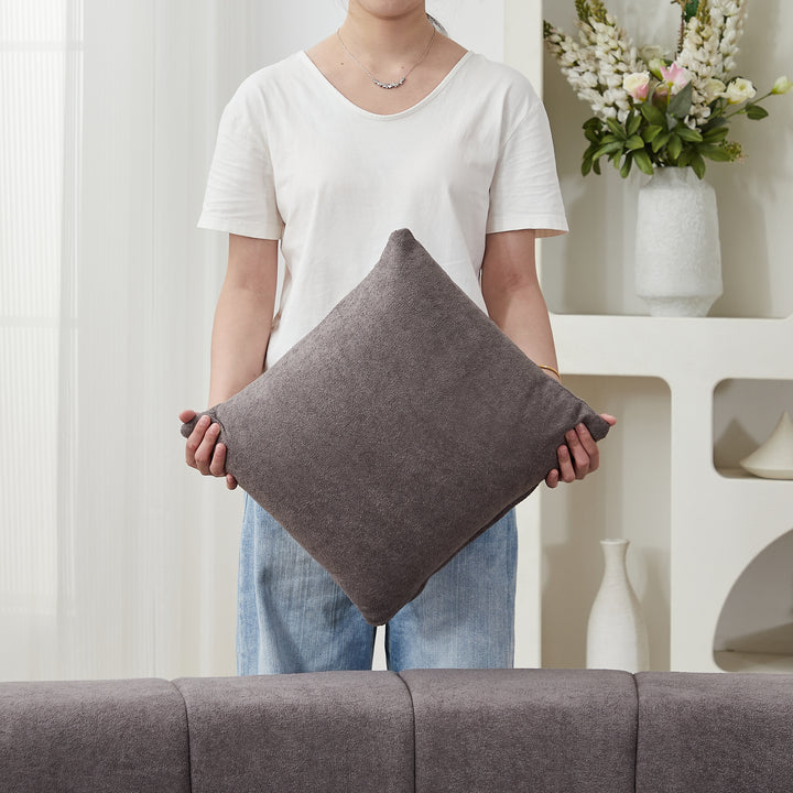 Buy farmhouse furniture The Valencia Gray Vista Sofa Section Sectional - Modern Cottage Farmhouse Furniture
