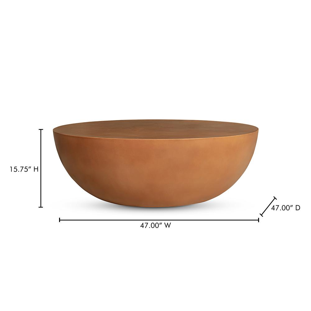Buy farmhouse furniture Large Terracotta Terrazzo Mediterranean Minimalist Coffee Table - Modern Cottage Farmhouse Furniture
