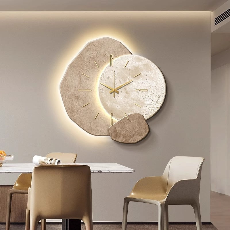 Buy farmhouse furniture Mykonos | Mediterranean Sea Stone Luxury Clock Wall - Modern Cottage Farmhouse Furniture