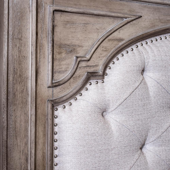 Buy farmhouse furniture Modern Mediterranean Farmhouse Style King Size Bed - Modern Cottage Farmhouse Furniture