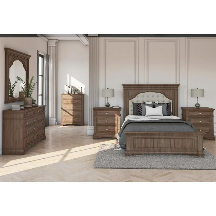 Buy farmhouse furniture Modern Mediterranean Farmhouse Style King Size Bed - Modern Cottage Farmhouse Furniture