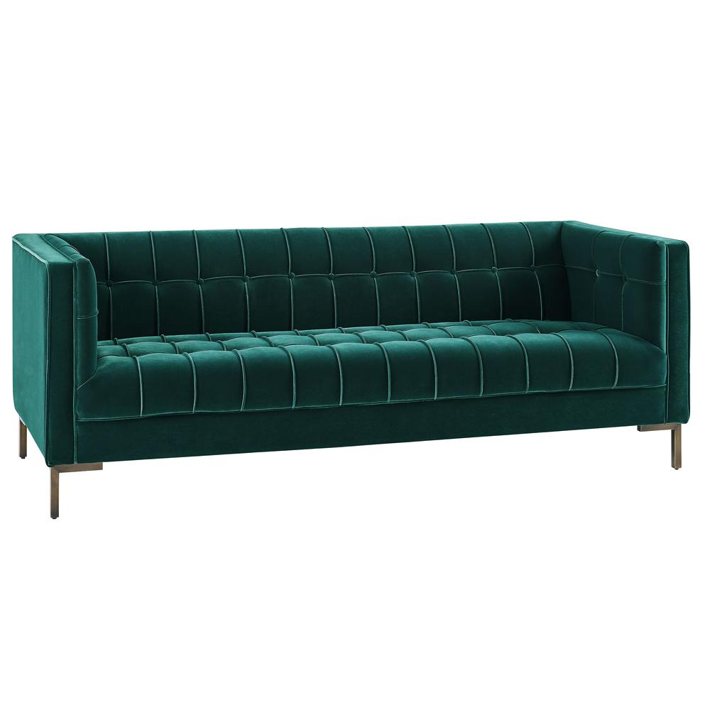 Buy farmhouse furniture La Riviera Mediterranean Luxe Velvet Sofa - Modern Cottage Farmhouse Furniture