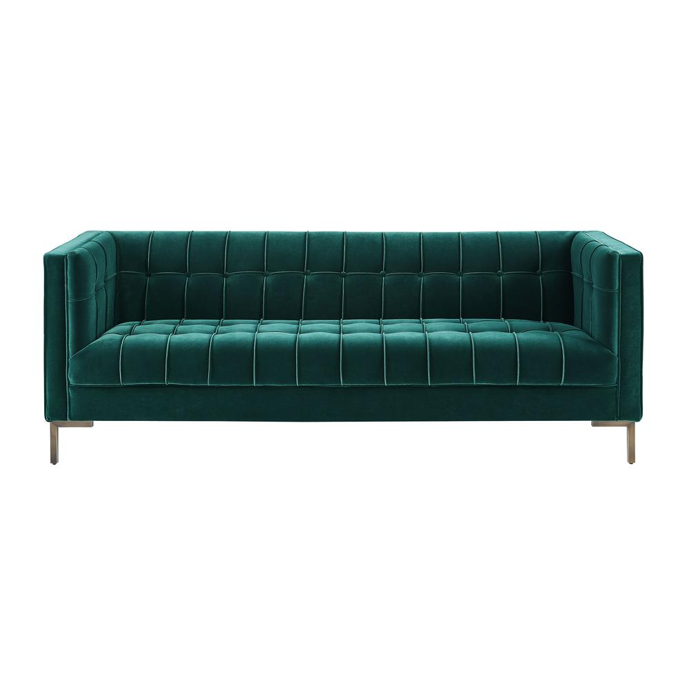 Buy farmhouse furniture La Riviera Mediterranean Luxe Velvet Sofa - Modern Cottage Farmhouse Furniture