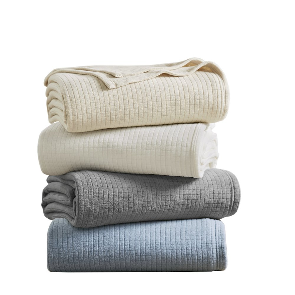 Buy farmhouse furniture Microfleece Blanket in Taupe Color - Modern Cottage Farmhouse Furniture