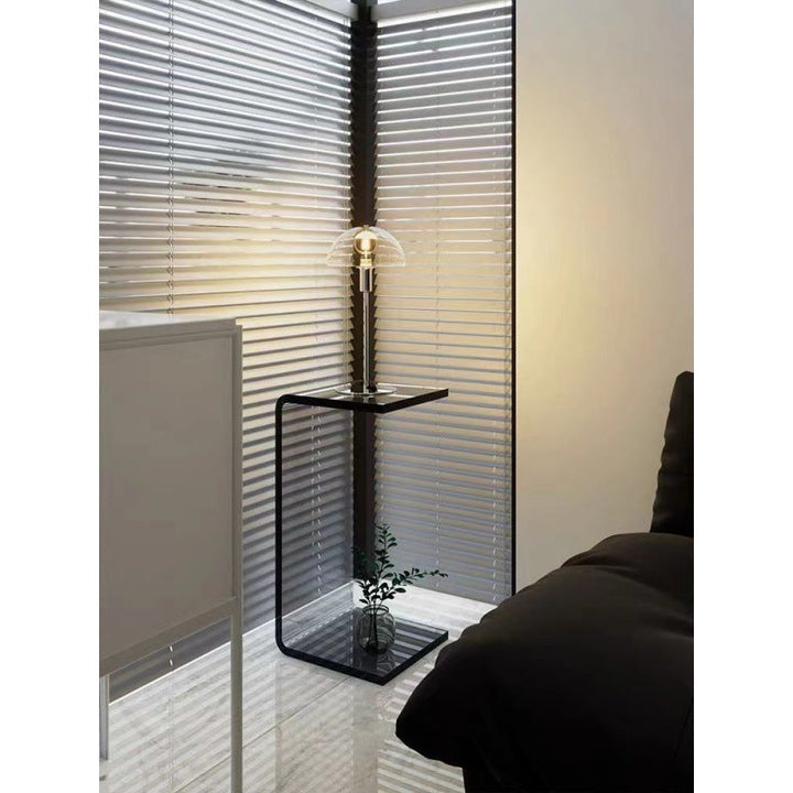 Buy farmhouse furniture The Rennes | Modern Minimalist Transparent Luxury Side Table - Modern Cottage Farmhouse Furniture