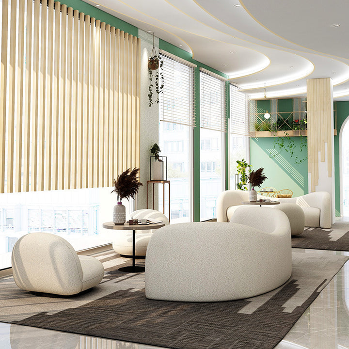 Buy farmhouse furniture Cielo | Large Modern European Style Mediterranean Lamb Wool Luxury Sofa - Modern Cottage Farmhouse Furniture