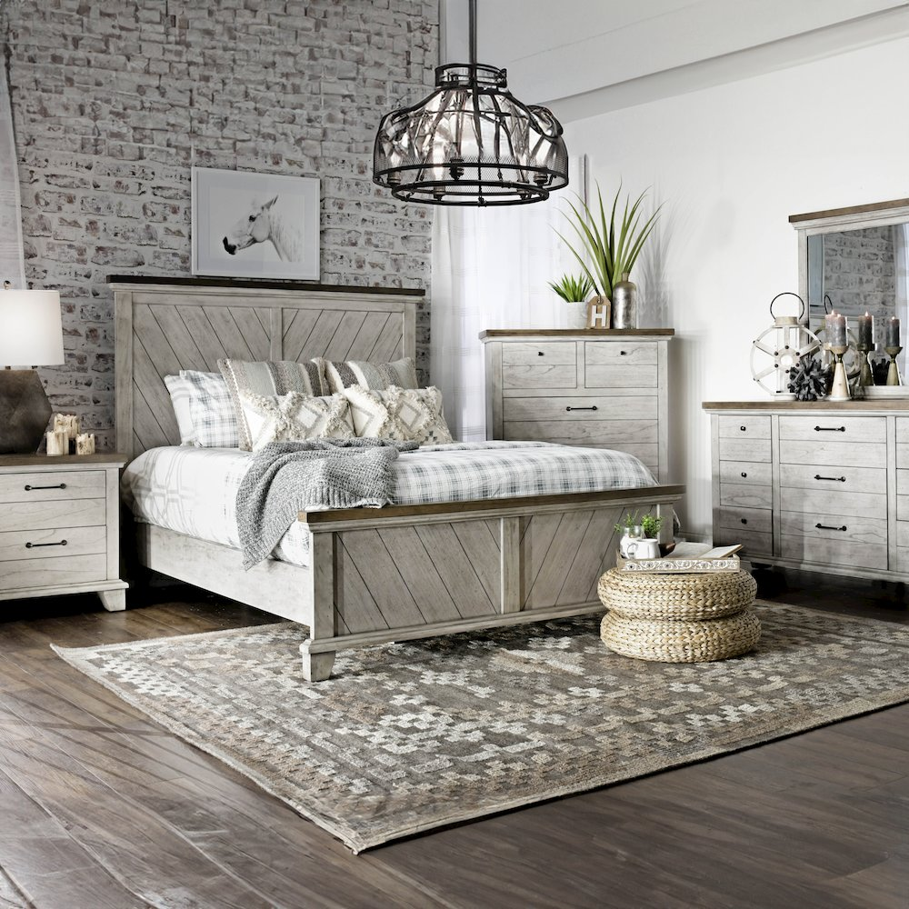 Buy farmhouse furniture Tuscan Heritage Mediterranean Farmhouse King Bed - Modern Cottage Farmhouse Furniture