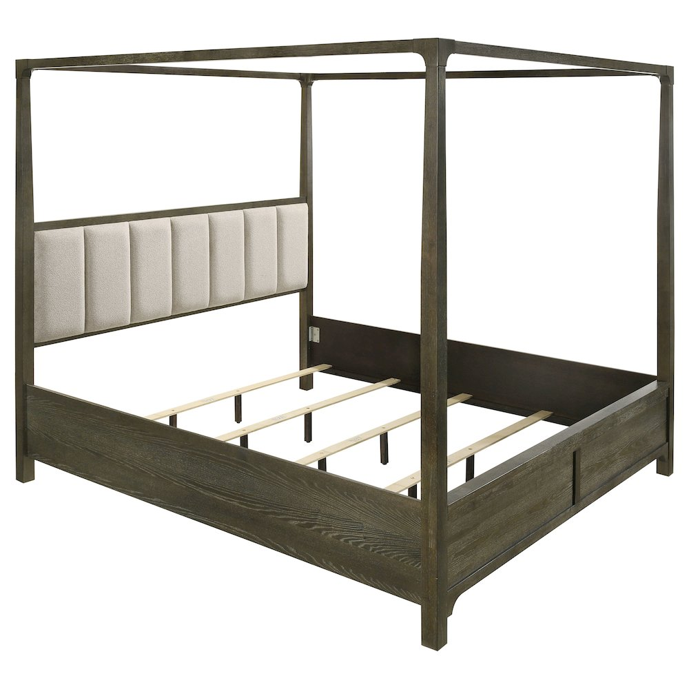 Buy farmhouse furniture Aupa California King Mediterranean Farmhouse Canopy Bed Frame - Modern Cottage Farmhouse Furniture