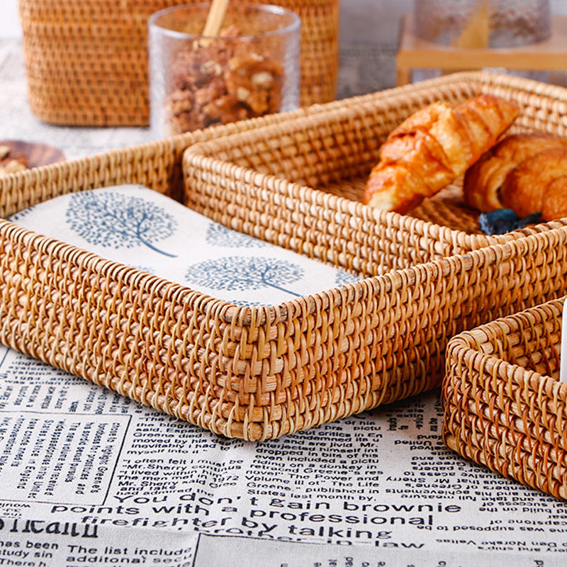 Buy farmhouse furniture Villaggio Solito Posto | Mediterranean Autumn Vine Handmade Woven Storage Basket - Modern Cottage Farmhouse Furniture