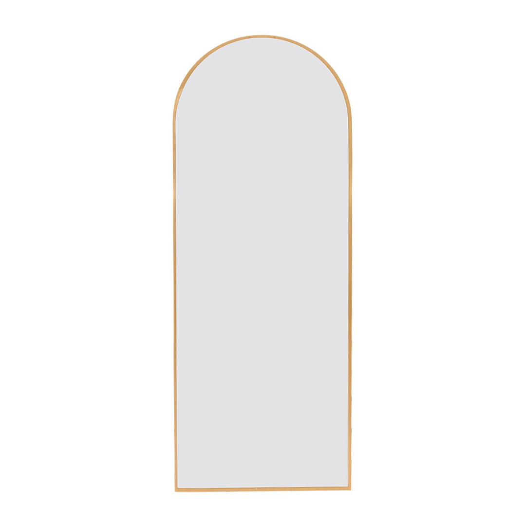 Buy farmhouse furniture Gold 71x27.5 inch metal arch stand full length mirror - Modern Cottage Farmhouse Furniture