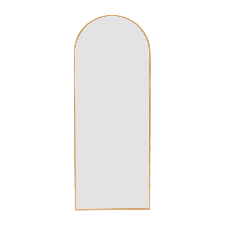 Buy farmhouse furniture Gold 71x27.5 inch metal arch stand full length mirror - Modern Cottage Farmhouse Furniture