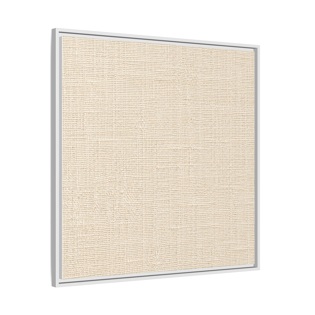 Woven Art Sage &amp; Cream Framed Canvas Wall Art