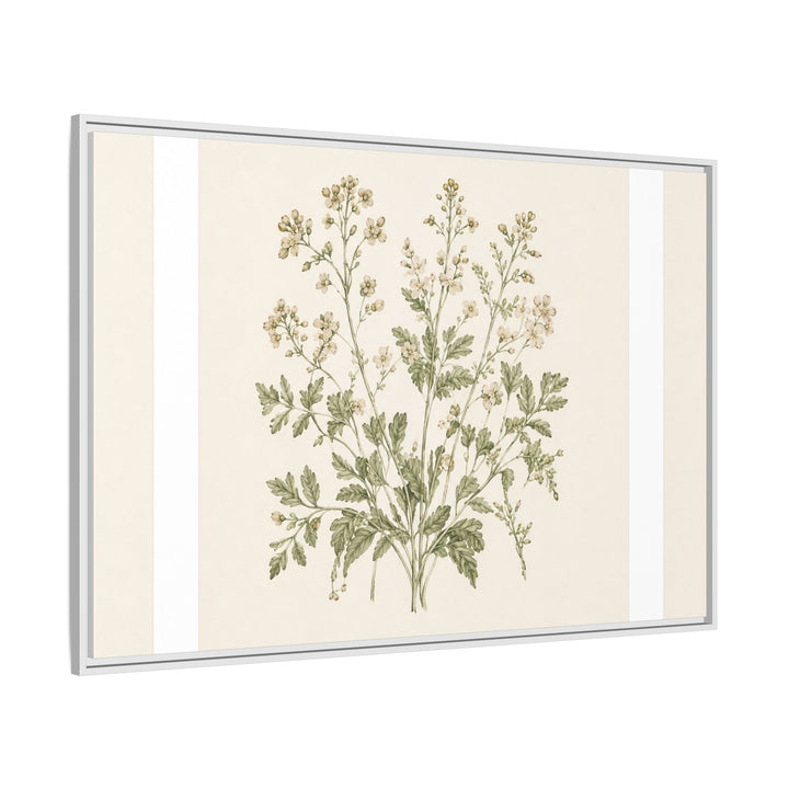 Sage &amp; Cream Framed Canvas Wall Art