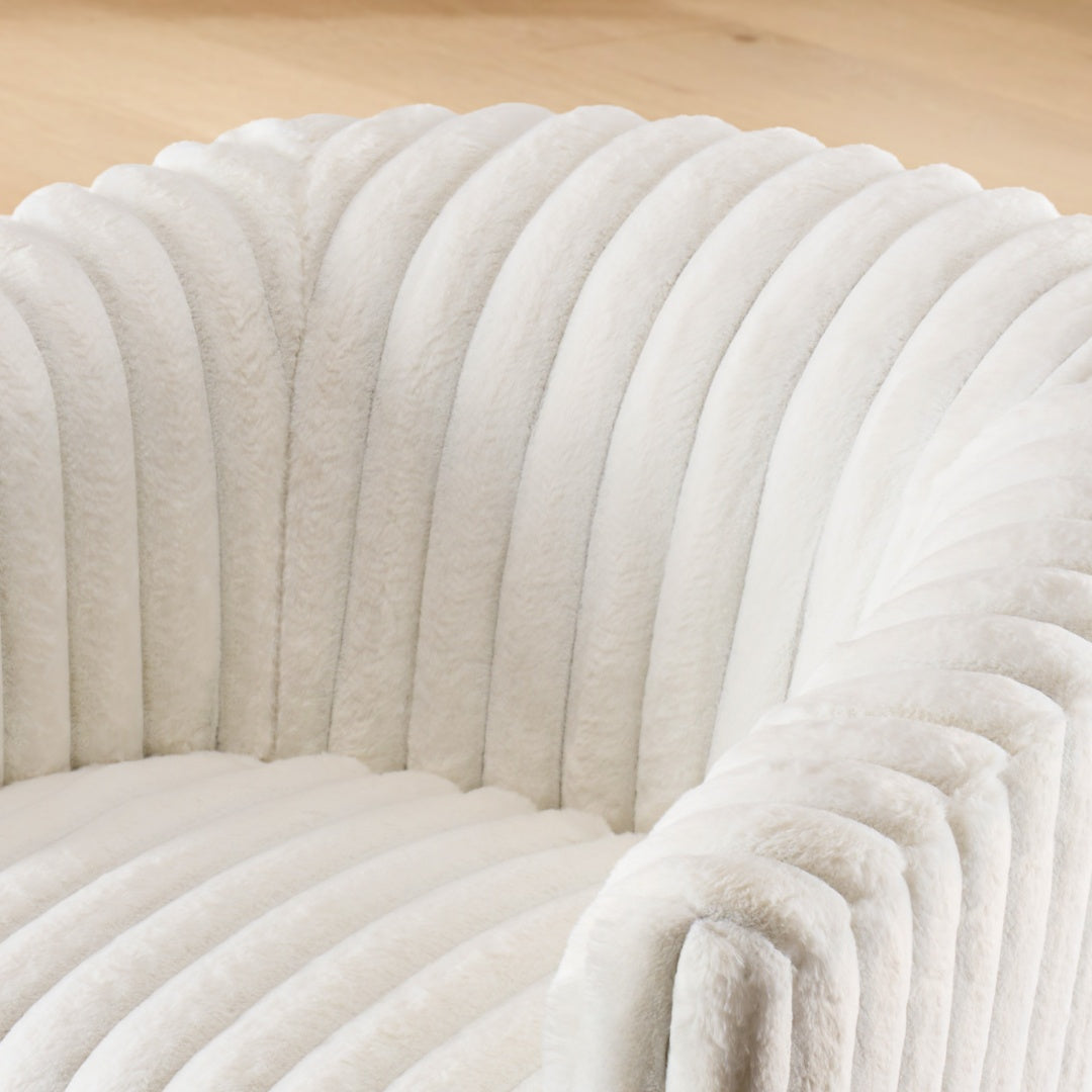 Buy farmhouse furniture Rotating Modern White Contemporary Accent Chair - Modern Cottage Farmhouse Furniture