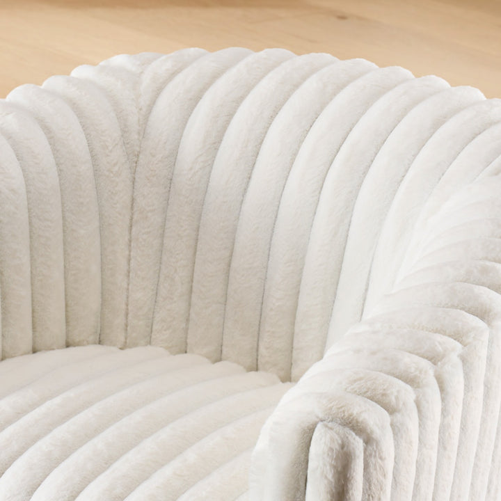 Buy farmhouse furniture Rotating Modern White Contemporary Accent Chair - Modern Cottage Farmhouse Furniture