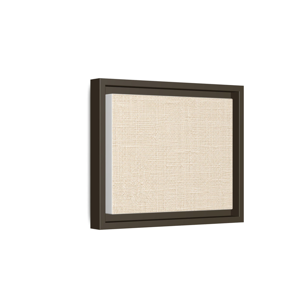 Woven Art Sage &amp; Cream Framed Canvas Wall Art