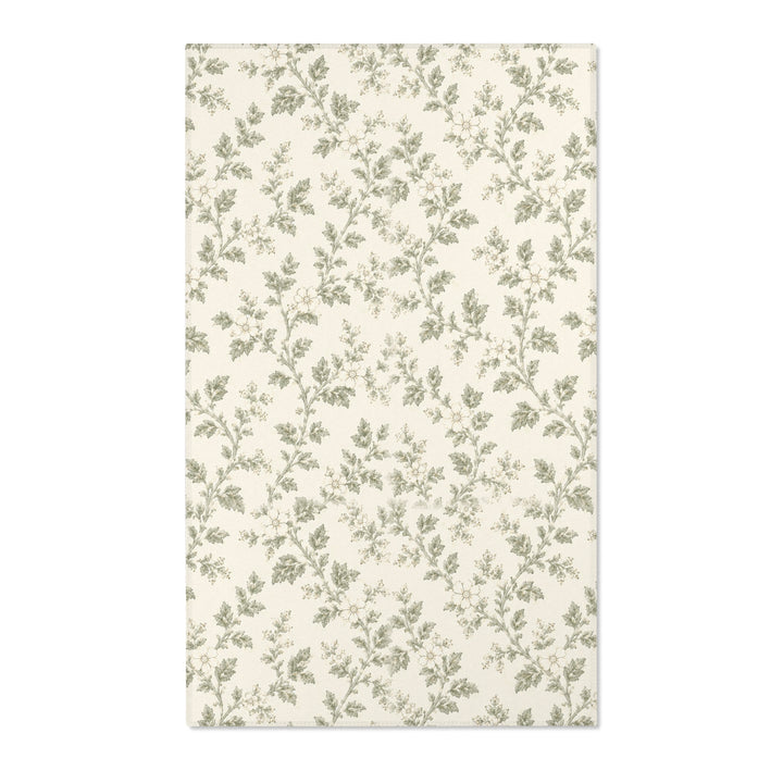 Buy farmhouse furniture Vintage Botanical Cream &amp; Sage Accent Rug - Modern Cottage Farmhouse Furniture