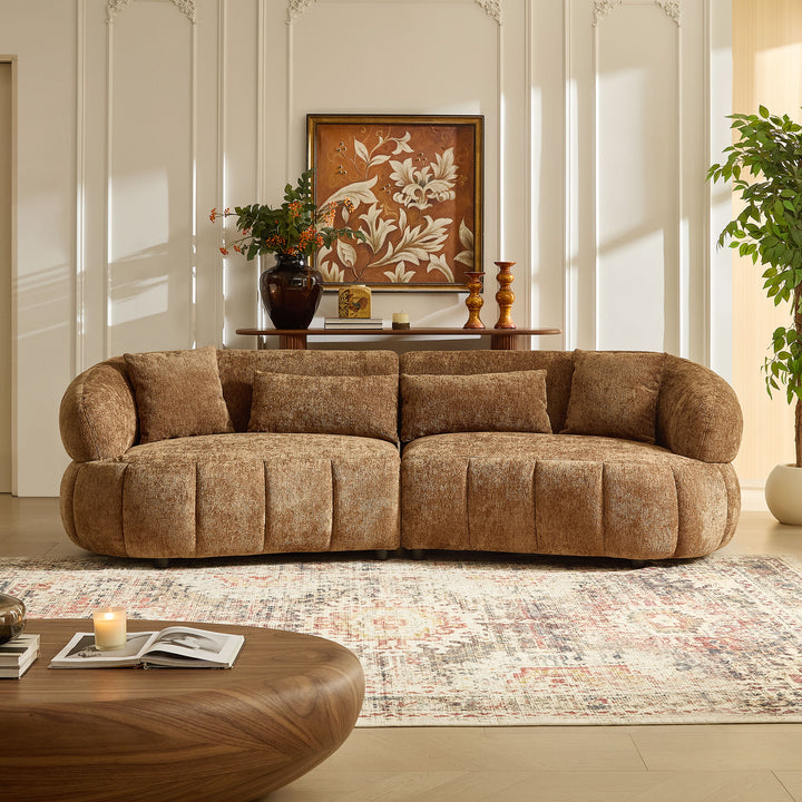Buy farmhouse furniture Timber Ridge • Rustic Brown Cottage Farmhouse Style Sofa Couch - Modern Cottage Farmhouse Furniture