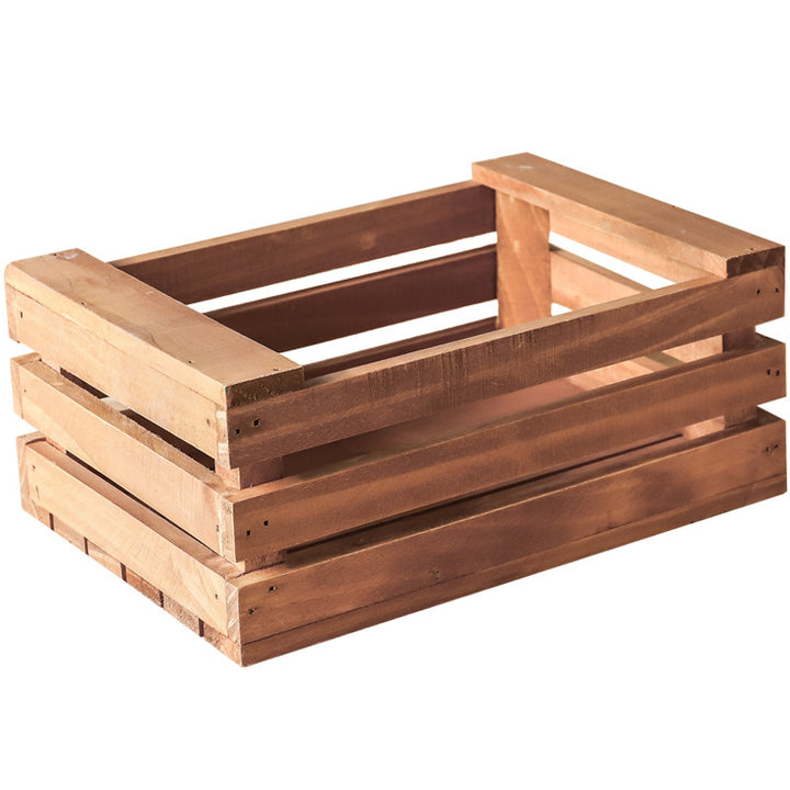 Buy farmhouse furniture Dasos | Mediterranean Farmhouse Wooden Basket - Modern Cottage Farmhouse Furniture
