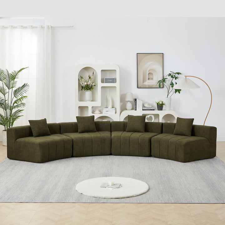 Buy farmhouse furniture The Valencia • European Farmhouse Olive Green Vista Sofa Sectional Couch - Modern Cottage Farmhouse Furniture