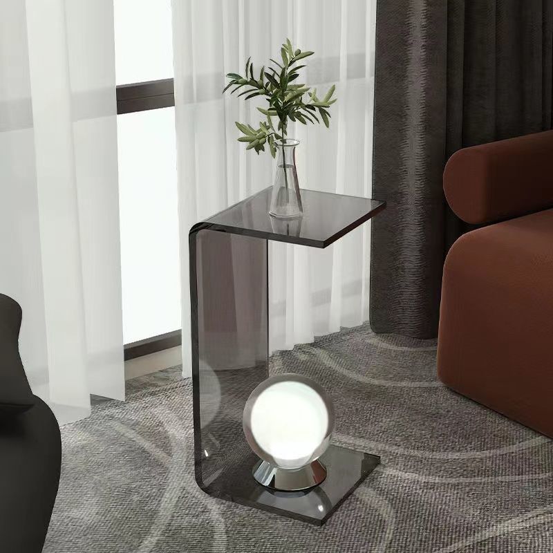 Buy farmhouse furniture The Rennes | Modern Minimalist Transparent Luxury Side Table - Modern Cottage Farmhouse Furniture