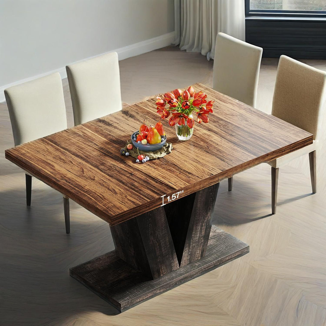 Buy farmhouse furniture Calypso | 47-Inch Modern Luxury Italian Farmhouse Dining Table - Modern Cottage Farmhouse Furniture