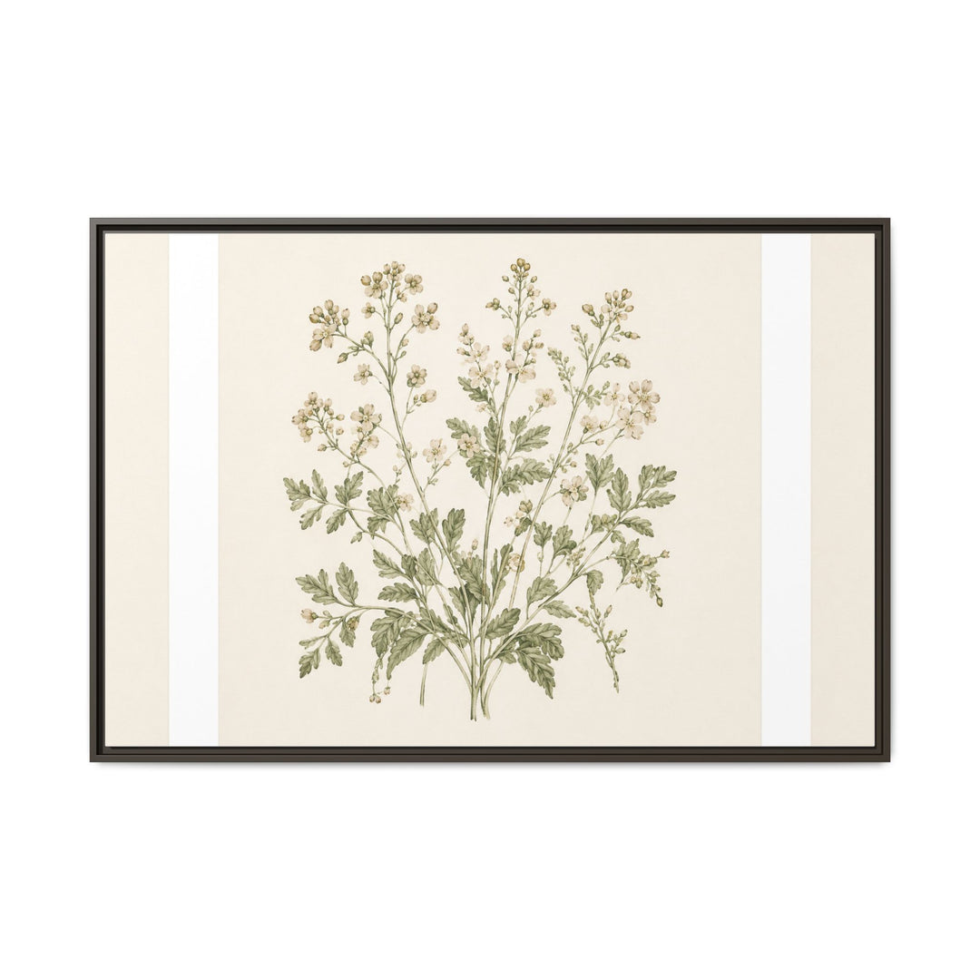 Sage &amp; Cream Framed Canvas Wall Art