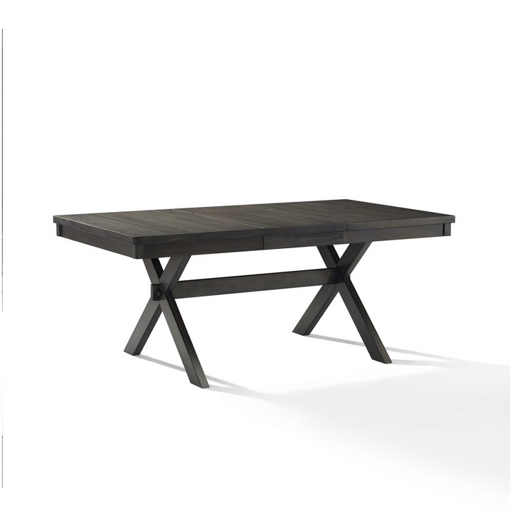 Buy farmhouse furniture Hayden Dining Table - Modern Farmhouse Design with 18" Extension Leaf, Seats Up to 8 People, Sturdy Trestle Base - Modern Cottage Farmhouse Furniture