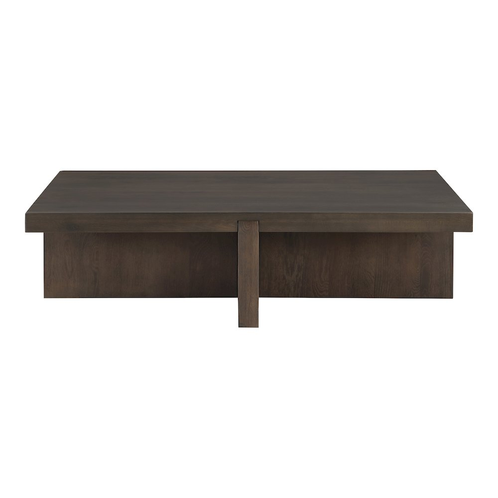 Buy farmhouse furniture Folke Mediterranean Farmhouse Rectangular Coffee Table Dark Brown - Modern Cottage Farmhouse Furniture