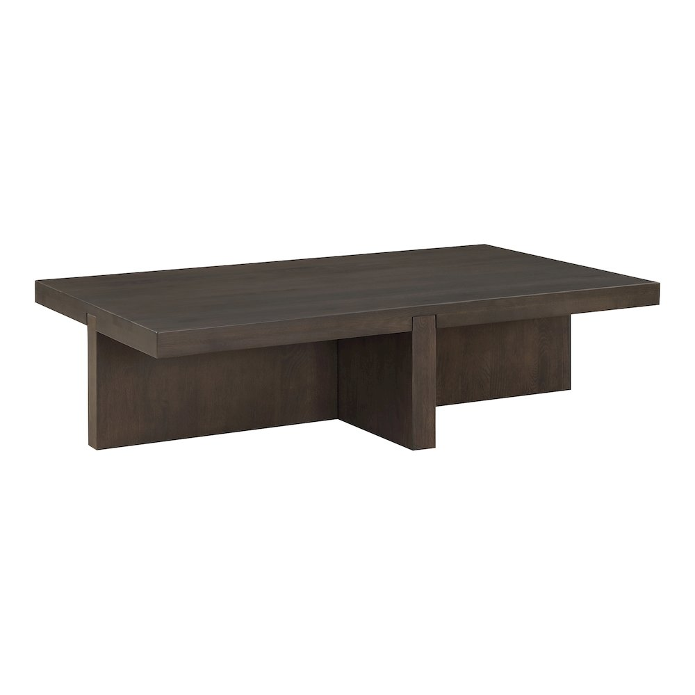 Buy farmhouse furniture Folke Mediterranean Farmhouse Rectangular Coffee Table Dark Brown - Modern Cottage Farmhouse Furniture