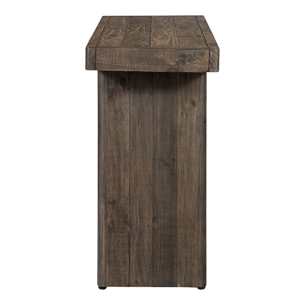 Buy farmhouse furniture Monterey Farmhouse Console Foyer Table Aged Brown - Modern Cottage Farmhouse Furniture